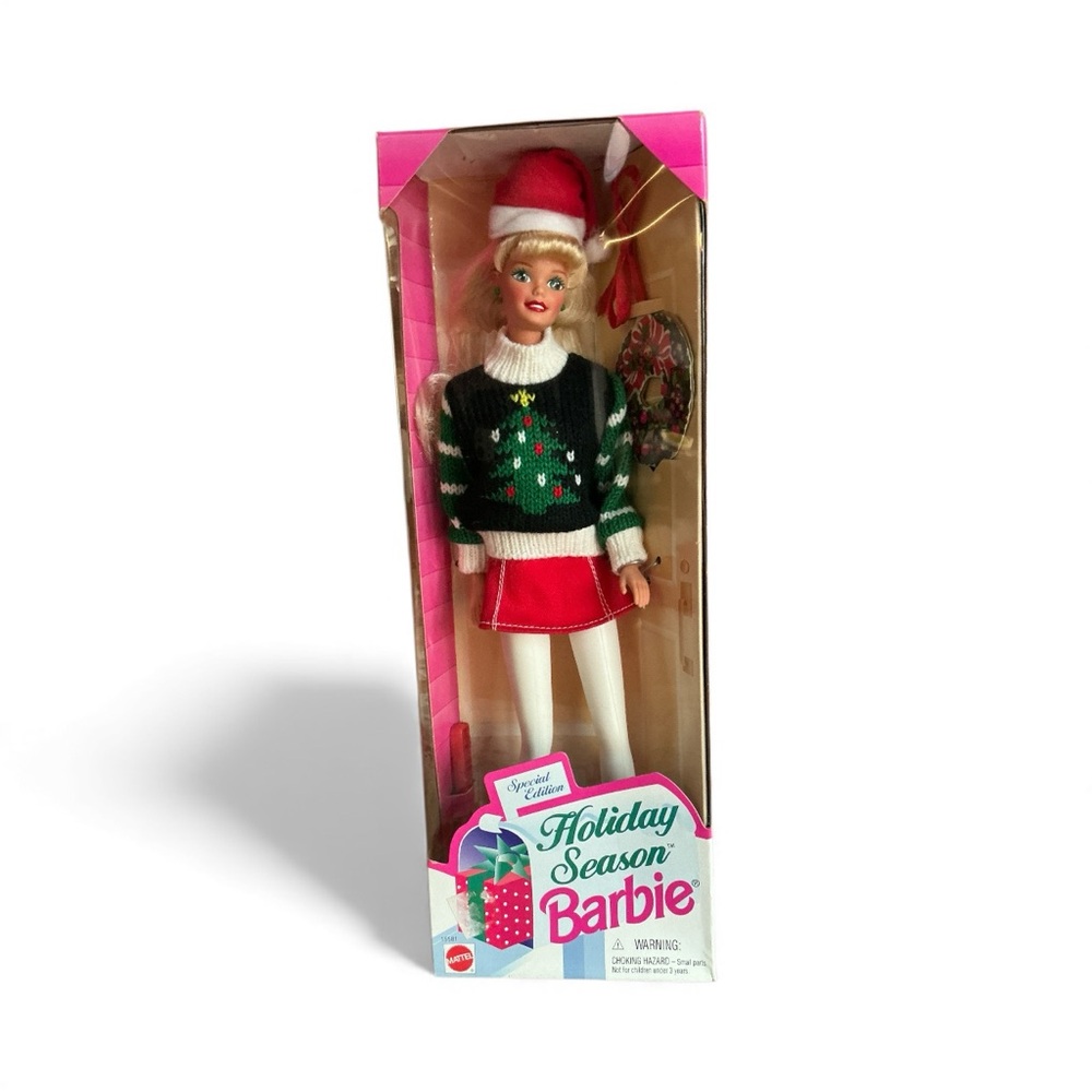 Barbie Doll Holiday Season Special Edition Festive Doll in Red and Green Outfit